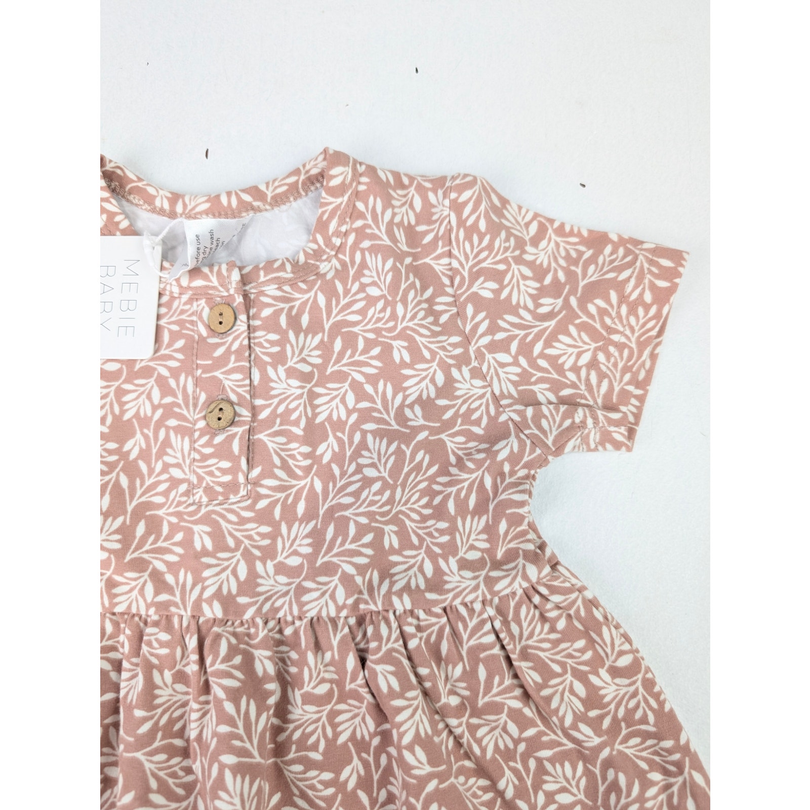 Mebie Baby Dusty Rose Vines Dress - 18 Months — image 2 of 4